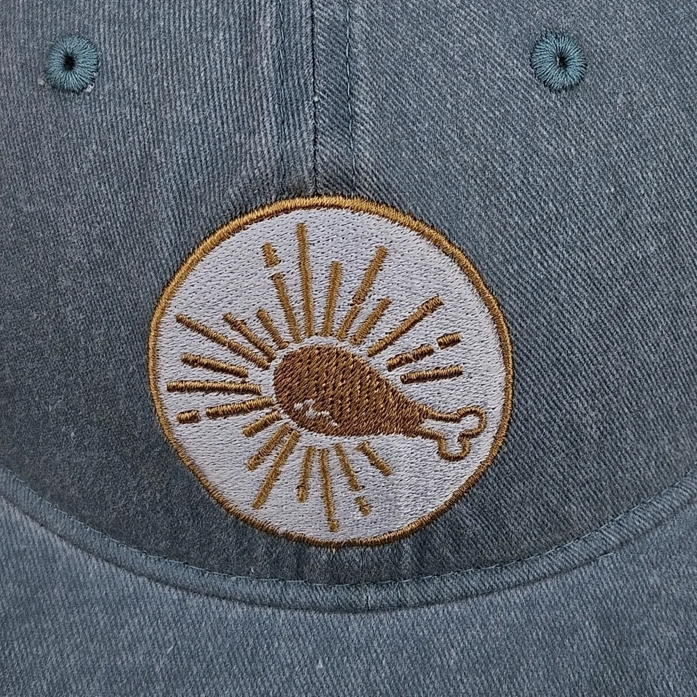 Fried Chicken Hat Yonder Blue 1910 Pigment Dyed Baseball Cap Cotton Cook Hat